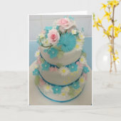 Geburtstagstorte 1 karte (Gelbe Blume)