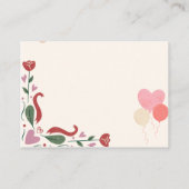 Geburtstagstorte Begleitkarte (Rückseite)