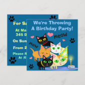 Geburtstagstorte Einladung (Vorne/Hinten)