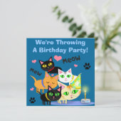 Geburtstagstorte Einladung (Stehend Vorderseite)