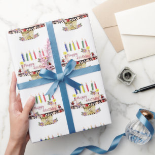 Geburtstagstorte Geschenkpapier