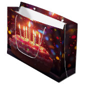 GEBURTSTAGSTORTE GROßE GESCHENKTÜTE (Vorderseite Schrägansicht)