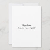 Geburtstagstorte mit niedlicher Mäusekarte Karte (Rückseite)