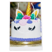 Geburtstagstorte Mittlere Geschenktasche Geschenktüte (Vorderseite)