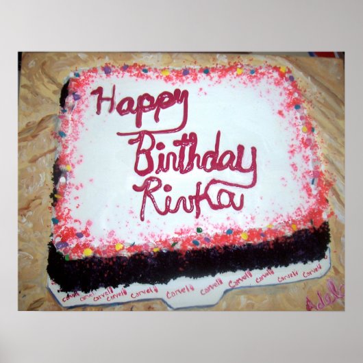 "Geburtstagstorte" Poster (Vorne)