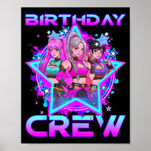 Geburtstagstruppe k pop Kinder Mädchen k-pop Gebur Poster