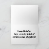 Geburtstagsüberraschung Karte (Innenseite)