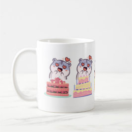 Geburtstagsüberraschung mit Cake und Cat Design Kaffeetasse