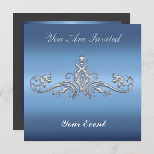 Geburtstagsveranstaltung für jede Einladung (Vorne/Hinten)