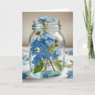 Geburtstagsvergessen-Ich-nicht-Blume im Jar Karte