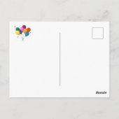 Geburtstagsvorlage, personalisieren, postkarte (Rückseite)