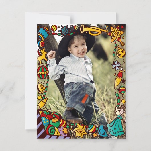 Geburtstagsweihnachtsfeier Einladung (Rückseite)