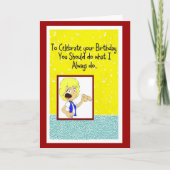 Geburtstagsweisheit Karte (Vorderseite)