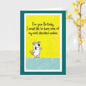 Geburtstagsweisheit Karte (Gelbe Blume)