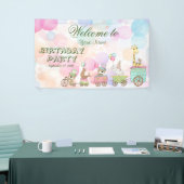 Geburtstagswillkommen bei Circus Animals Banner (Messeveranstaltung)