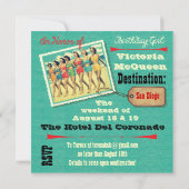 Geburtstagswoche Abenteuer Party Einladungen (Rückseite)