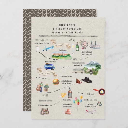 Geburtstagswochenende | Tasmanie (Vorne/Hinten)