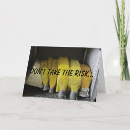 Geburtstagswünsche des Feuerwehrmanns Karte