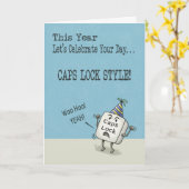 Geburtstagswünsche, Feststelltaste Karte (Gelbe Blume)