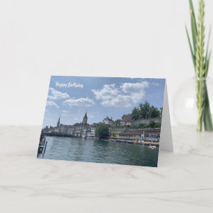 Geburtstagswünsche in Zürich, Schweiz Karte