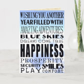 Geburtstagswünsche Karte (Vorderseite)