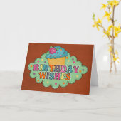 Geburtstagswünsche Karte (Gelbe Blume)