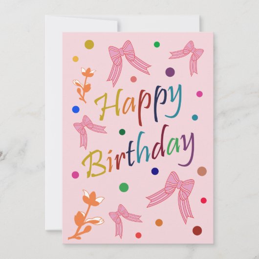 Geburtstagswünsche Karte (Vorderseite)