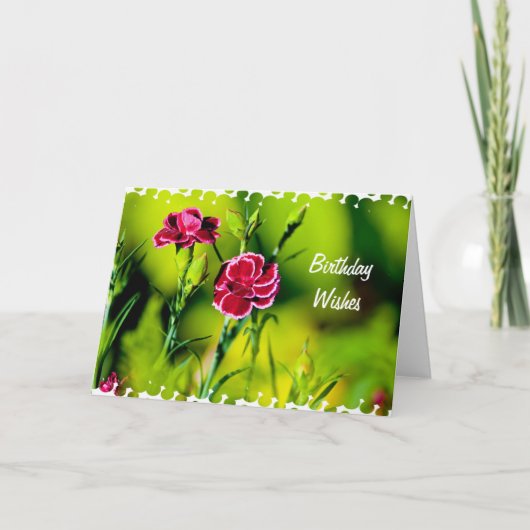 Geburtstagswünsche Karte (Vorderseite)