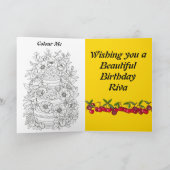 Geburtstagswünsche mit Farbseiten für Lieblinge Karte (Innenseite)