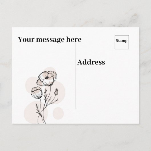 Geburtstagswünsche Postkarte (Rückseite)