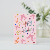 Geburtstagswünsche Postkarte (Stehend Vorderseite)
