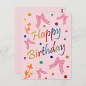 Geburtstagswünsche Postkarte (Vorne/Hinten)