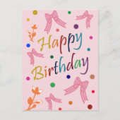 Geburtstagswünsche Postkarte (Vorderseite)