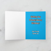 Geburtstagswünsche senden, einfach Ducky Geburtsta Karte (Innenseite)