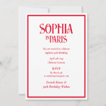 Geburtstagswünsche zum 30. mit French Kisses Paris
