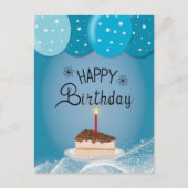 Geburtstagswünschen Postkarte (Vorderseite)