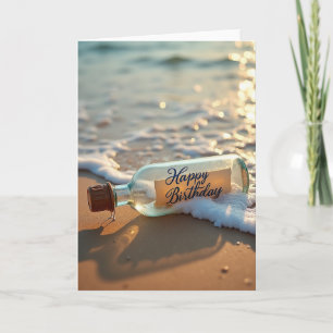Geburtstagswunschkarte am Meer Karte