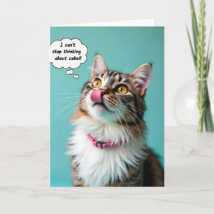 Geburtstagswunschkarte für eine getigerte Katze Karte