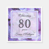 Geburtstagszeitung Napkins 80. Serviette (Vorderseite)