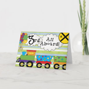 Geburtstagszug 3. Geburtstag Einladungen