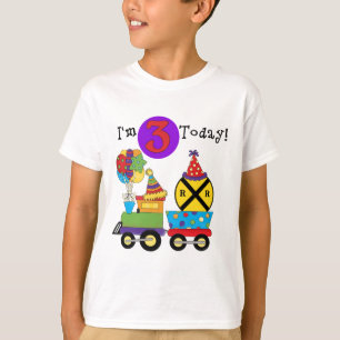 Geburtstagszug 3. Geburtstag - Hemden und Geschenk T-Shirt