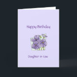 Geburtstagtochter - Blume-Karte Karte<br><div class="desc">Christliche Geburtstagskarte für Schwiegertochter! Enthält Segen-Schrift (Nummern 6:24-26 NKJV) und Text im Inneren. Kann auch mit den Vorlagenwerkzeugen personalisiert und angepasst werden.</div>