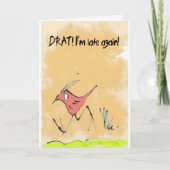 Geburtstagvogel Karte (Vorderseite)