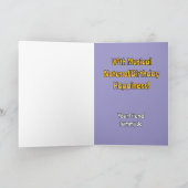 Geburtstagwünsche mit glücklichen musikalischen An Karte (Innenseite)