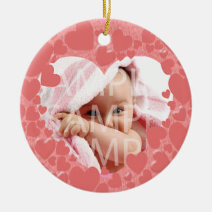 Geburtsurkunde des Babys Keramik Ornament