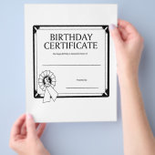 Geburtsurkunde Flyer (Hand)