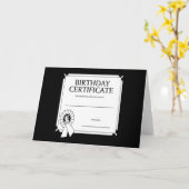 Geburtsurkunde Karte (Gelbe Blume)