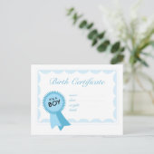 Geburtsurkunde Postkarte (Stehend Vorderseite)