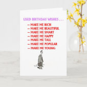 Geburtswunschkarte Karte (Gelbe Blume)