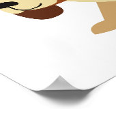 Geburtszeichen des Hundes, Personalisierter Welpe  Poster (Ecke)